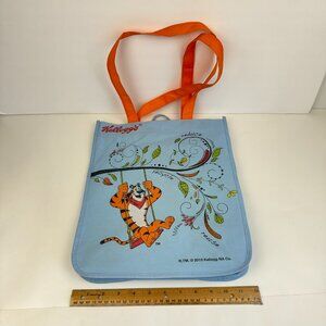Kellogg‎ Tony the Tiger Character Reusable Tote Bag 2013 Blue Orange Cloth Thin